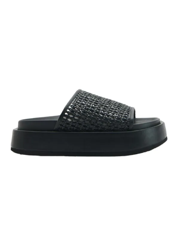 BRAIDED PLATFORM SLIDE sold by FBO