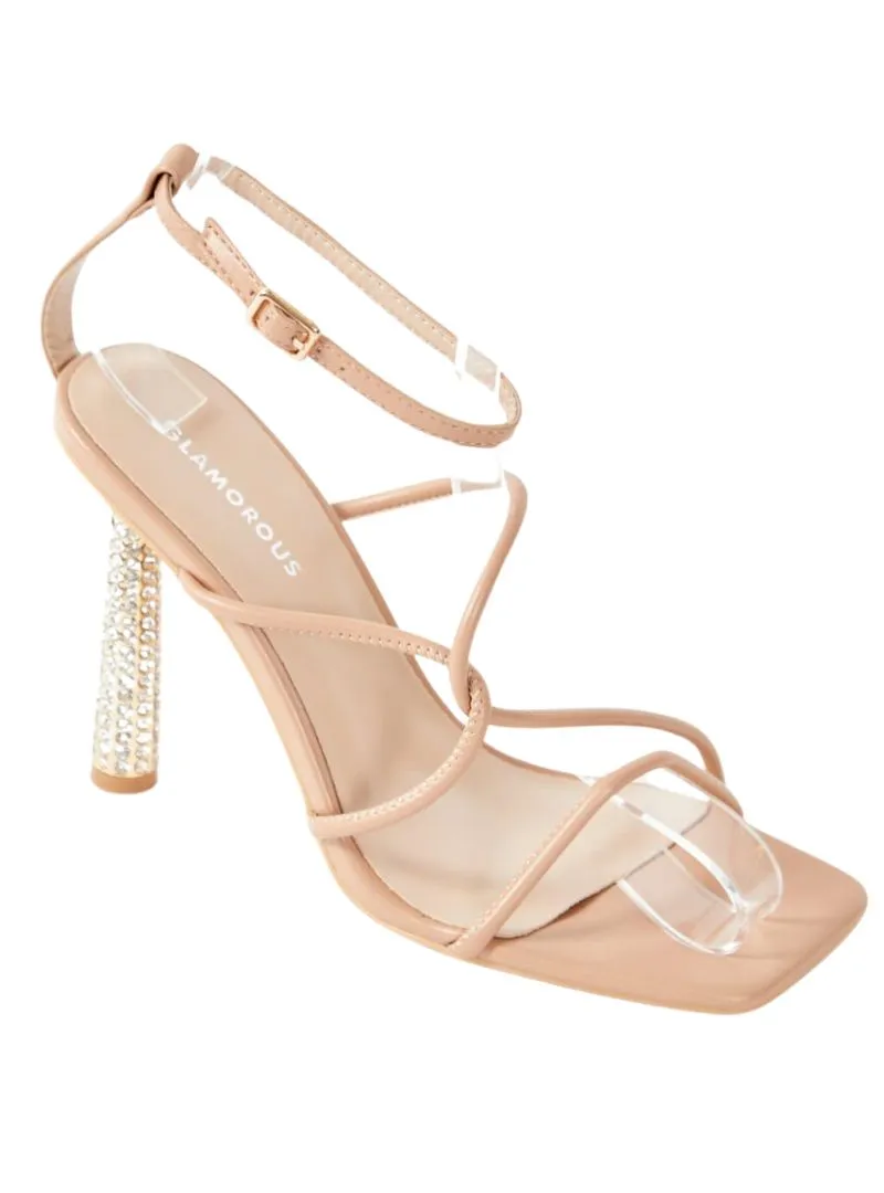 WIDE FIT EMBELLISHED STRAPPY HEELED SANDAL sold by FBO product image thumbnail 3
