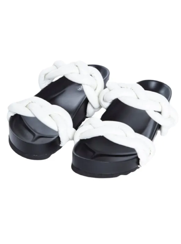 BRAIDED SLIP OP PLATFORM SANDAL sold by FBO