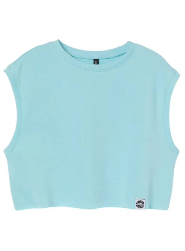 SLEEVELESS BOXY CROP TOP sold by FBO