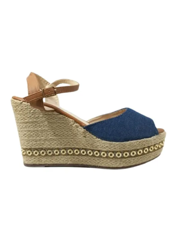 PEEP TOE DETAILED WEDGE HEEL made by FBO