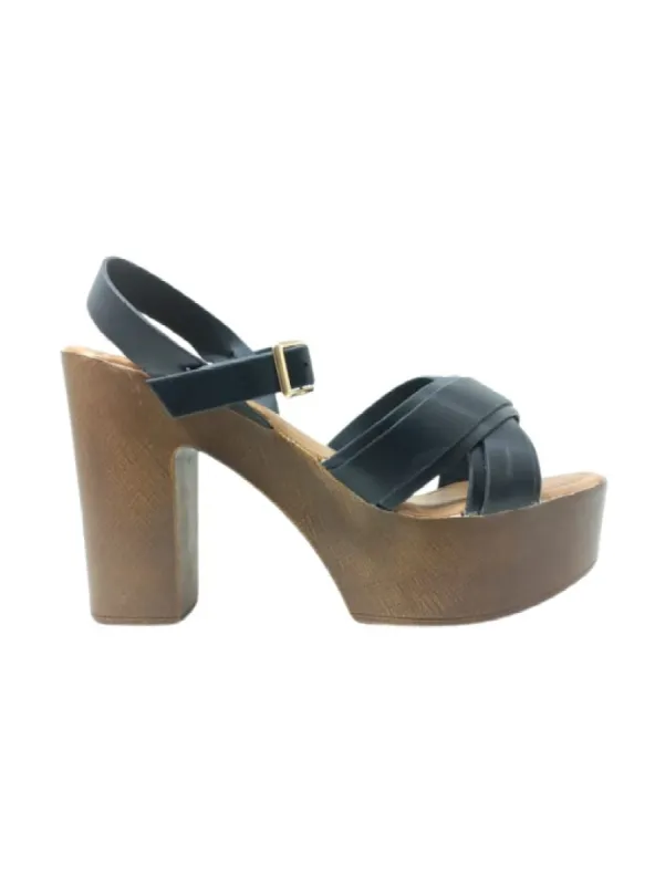 CRISS CROSS PLATFORM BLOCK HEEL sold by FBO