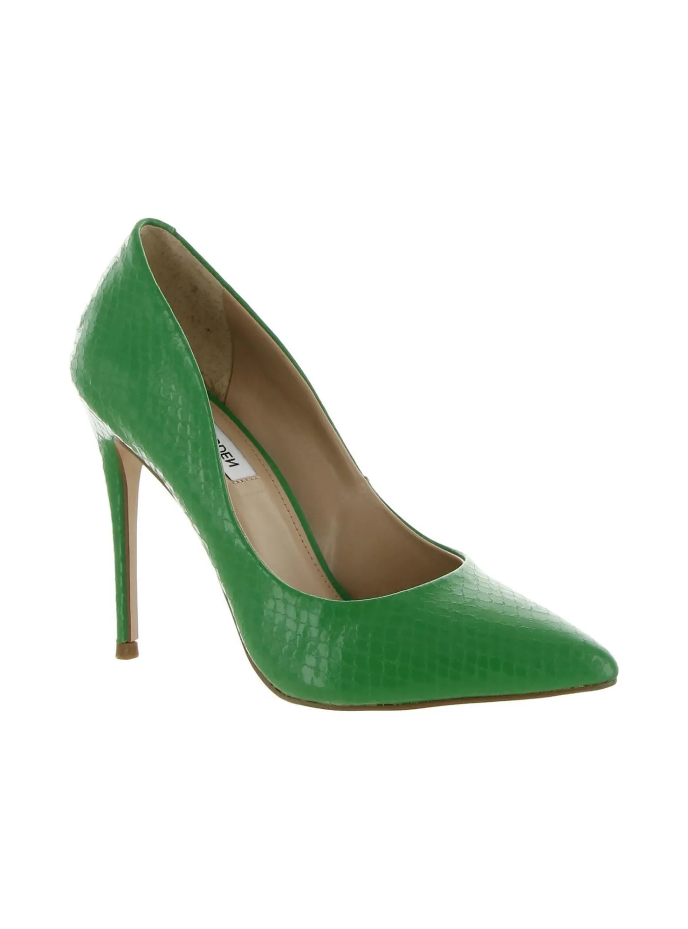 DAISIE GREEN SNAKE HEEL sold by FBO