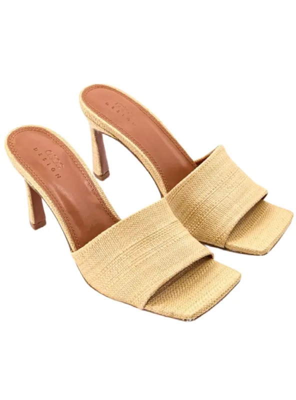 TEXTURED SLIP ON SANDALS sold by FBO