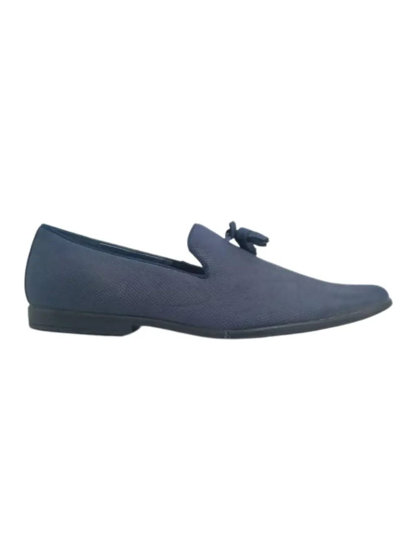 TEXTURED TASSLE SLIP ON LOAFER sold by FBO