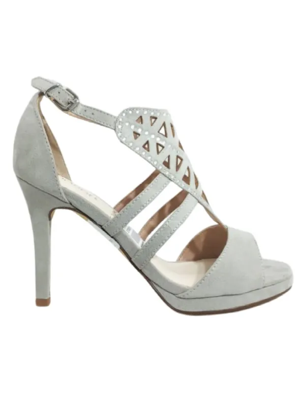 SEQUIN DETAIL SUEDE FEEL HEELS sold by FBO