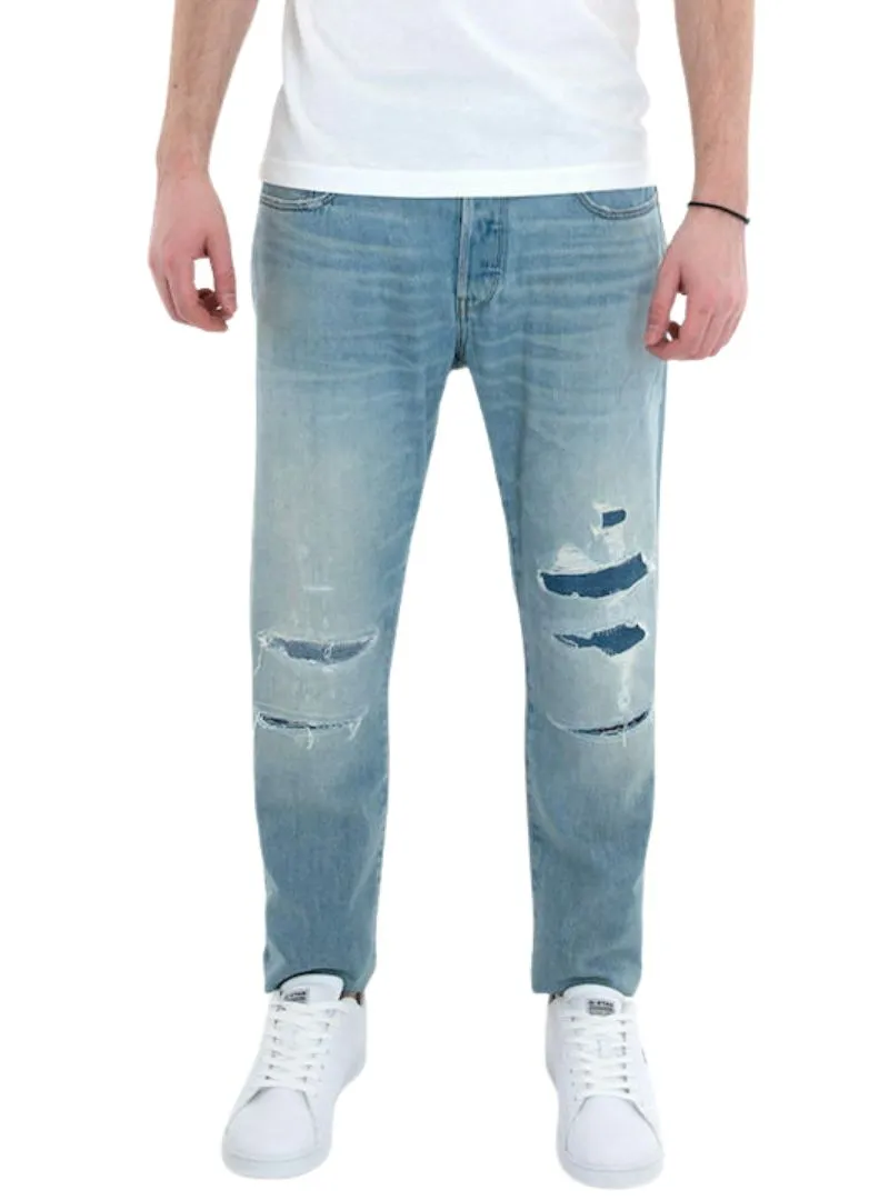 STRAIGHT TAPERED DENIM JEANS sold by FBO