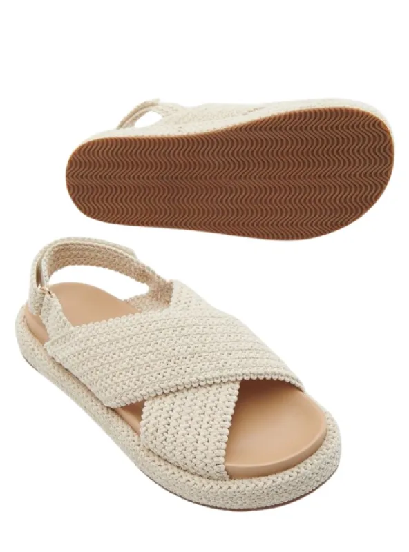 BRAIDED SLING BACK SANDAL sold by FBO