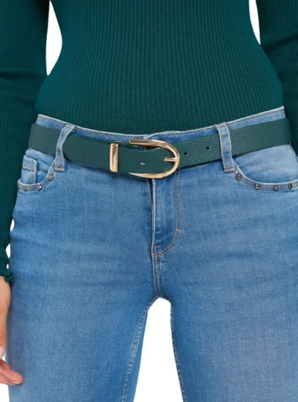PLEATHER BUCKLE BELT sold by FBO