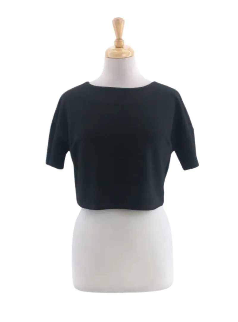 TEXTURED LOOSE FIT CROP TOP sold by FBO
