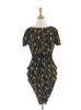 PRINTED WRAP DRESS sold by FBO