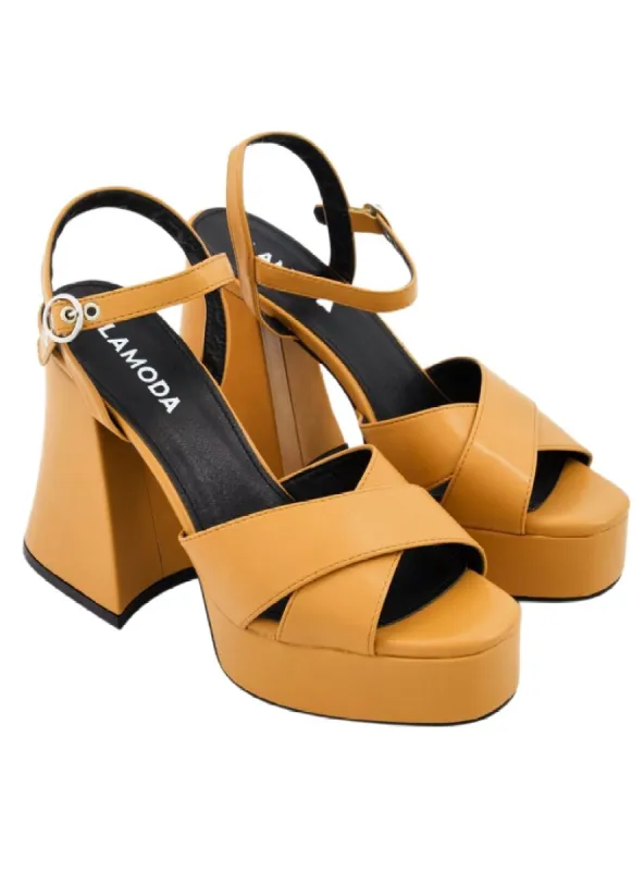 CRISS CROSS PLATFORM HEEL sold by FBO