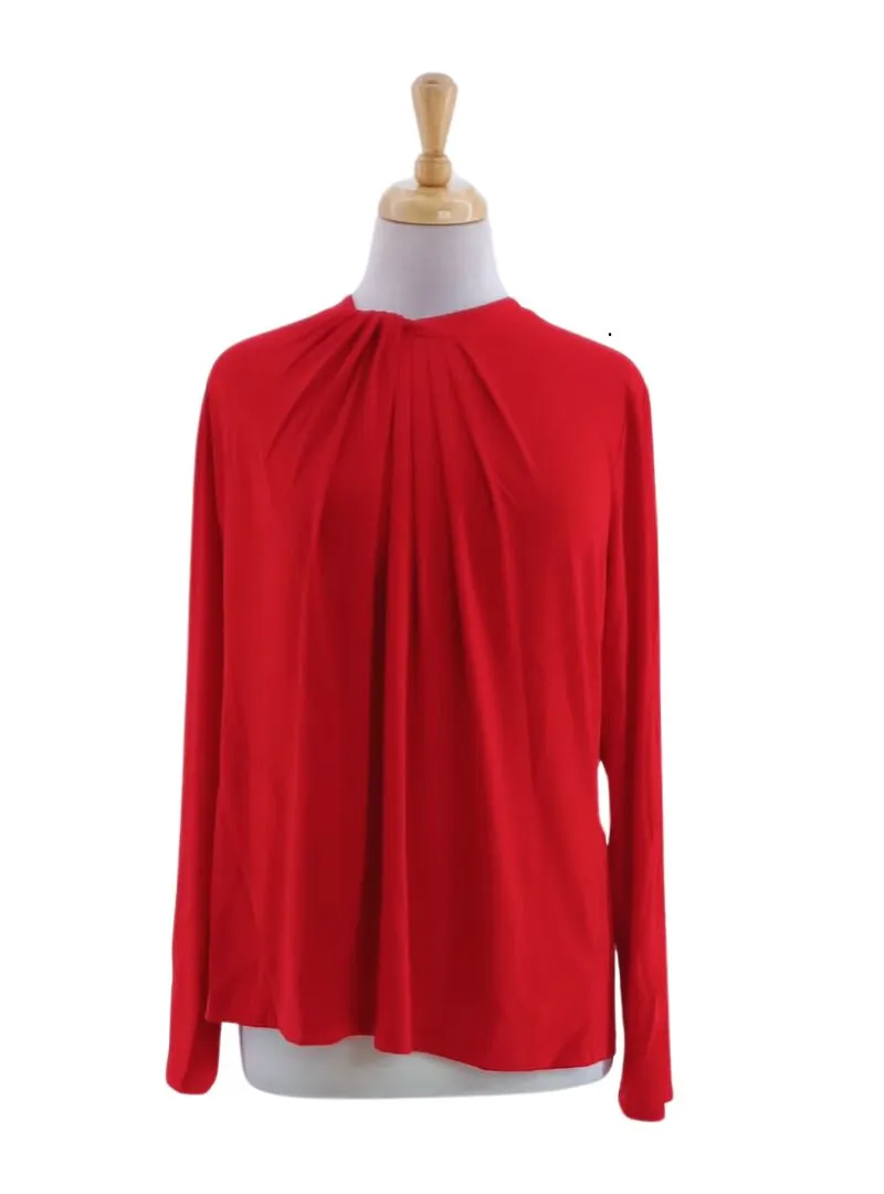 RUCHED NECK BLOUSE sold by FBO