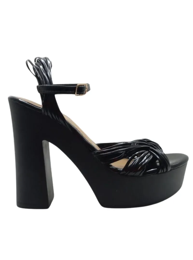 STRAPPY KNOT PLATFORM HEEL sold by FBO