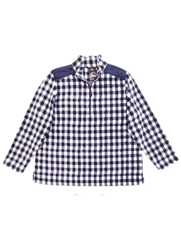 PATTERNED ZIP FLEECE sold by FBO