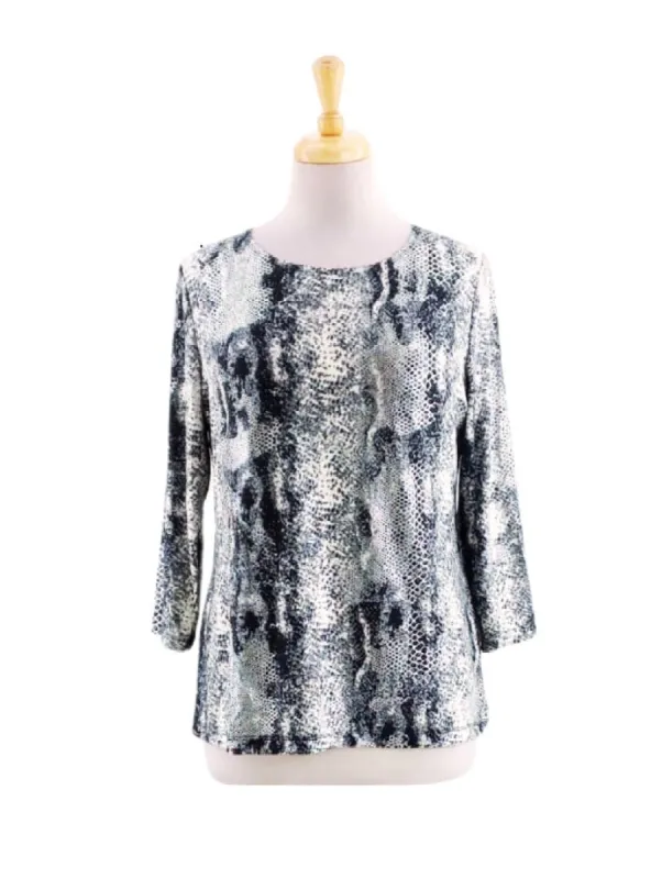 SNAKE SKIN PATTERNED BLOUSE sold by FBO
