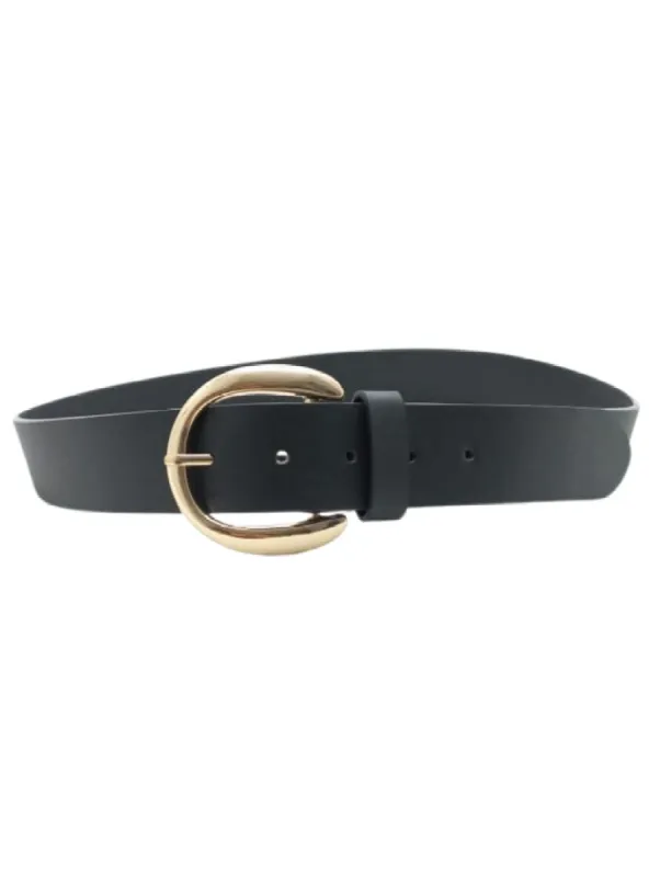 PLEATHER BUCKLE BELT sold by FBO