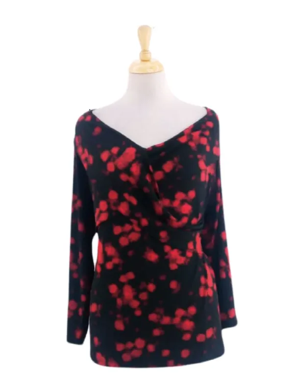 ROSE FLOWER PRINT BLOUSE sold by FBO
