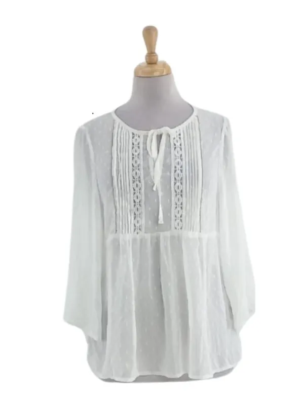 DETAILED MESH BLOUSE sold by FBO