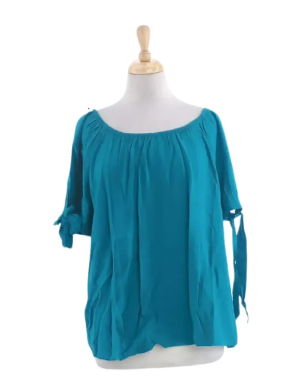 RUCHED NECK BLOUSE sold by FBO