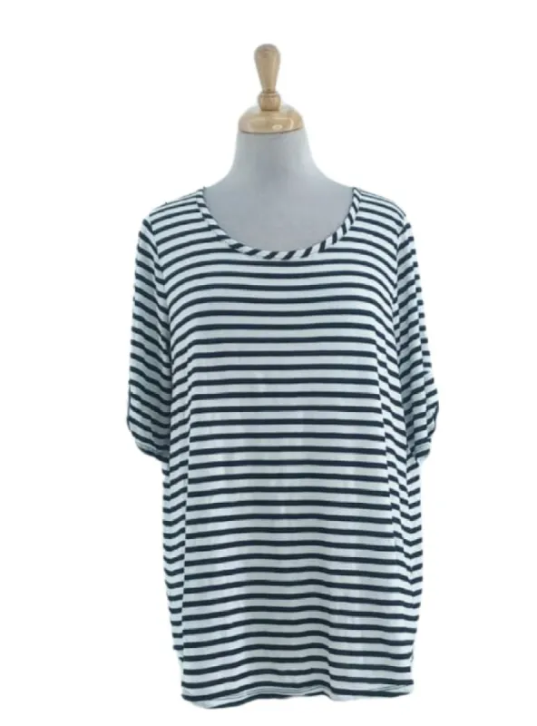 STRIPED DETAILED TSHIRT sold by FBO