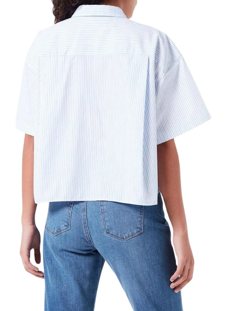 STRIPPED RELAXED POPLIN SHIRT sold by FBO product image thumbnail 4