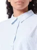 STRIPPED RELAXED POPLIN SHIRT sold by FBO