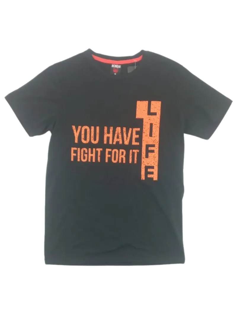 STATEMENT PRINTED CREW NECK TEE sold by FBO