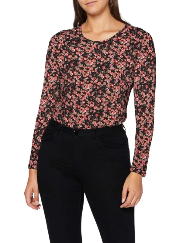 ROUND NECK LONG SLEEVE FLORAL TEE sold by FBO
