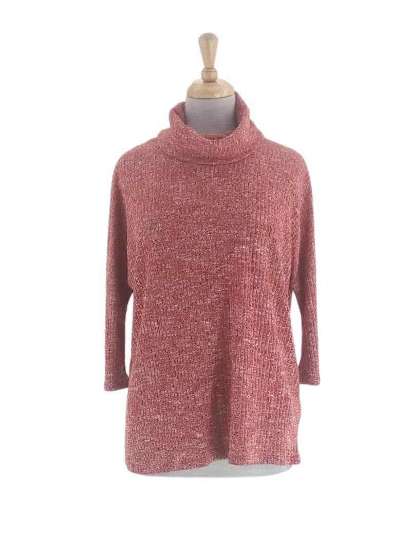 RIB TEXTURED KNIT POLO NECK sold by FBO