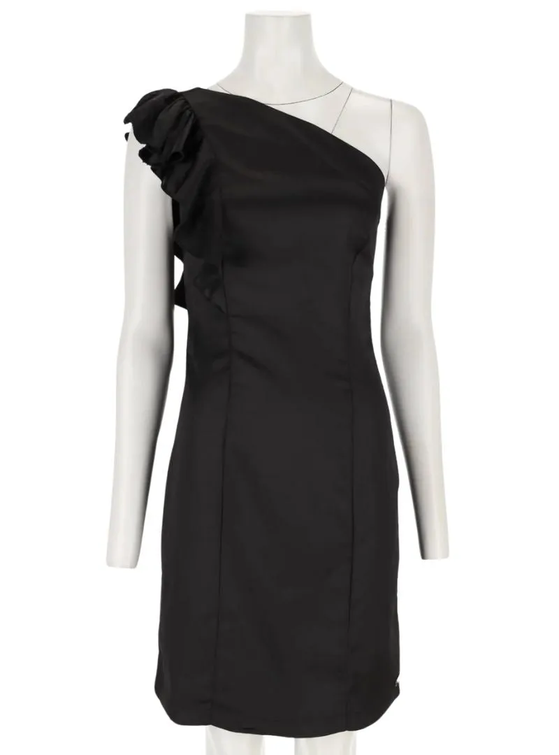 SATIN FEEL ONE SHOULDER DRESS sold by FBO