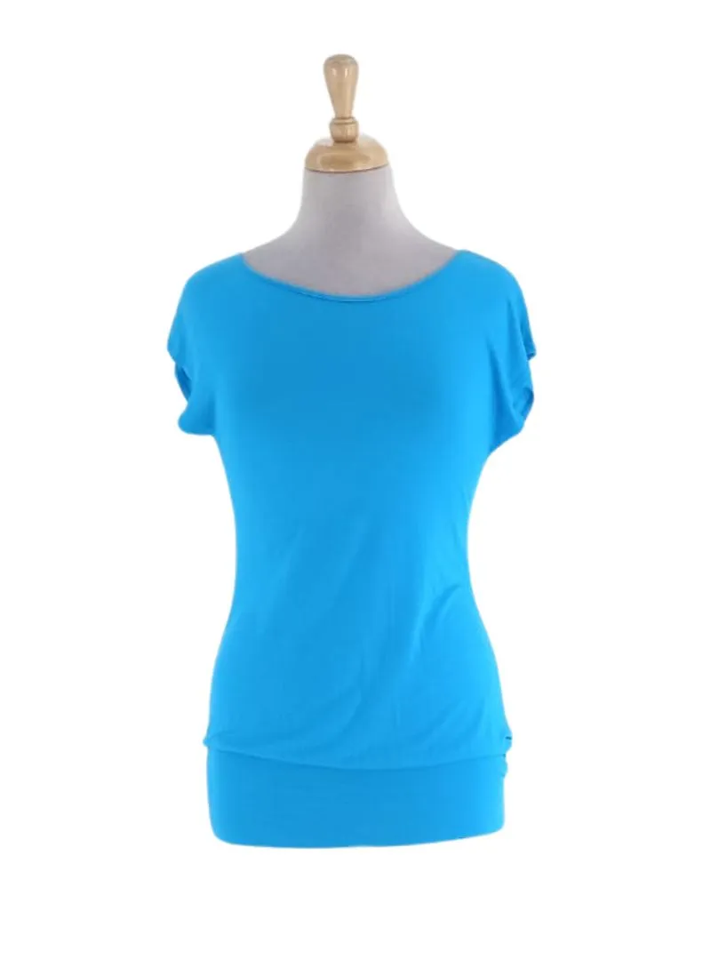 BASIC SOLID ROUND NECK TEE sold by FBO product image thumbnail 2