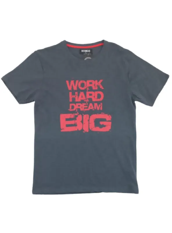 PRINTED DETAIL CREW NECK TEE sold by FBO