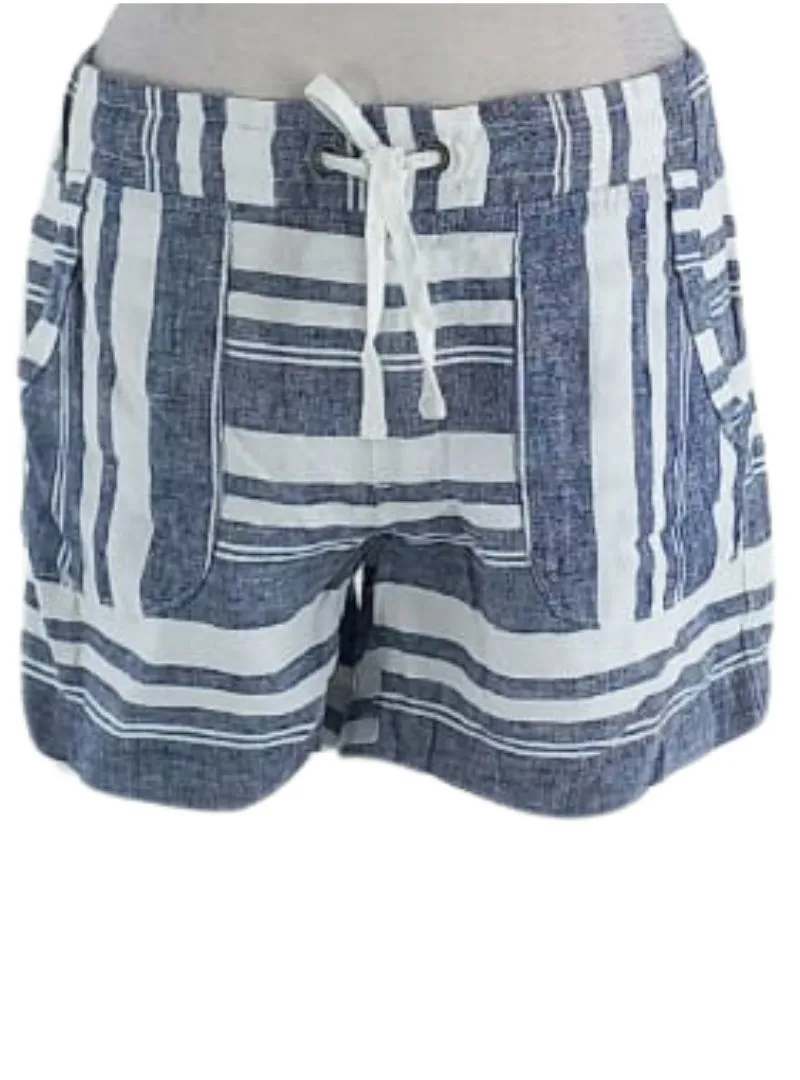 STRIPED PATTERNED LINEN FEEL SHORT sold by FBO product image thumbnail 2