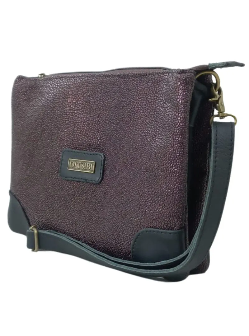 TEXTURED GENUINE LEATHER CROSSBODY BAG sold by FBO product image thumbnail 2