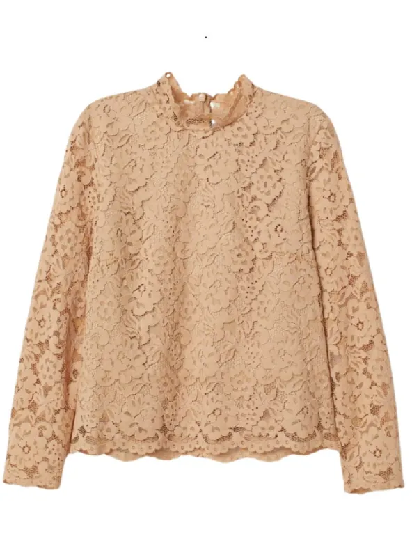 LACE DETAIL BLOUSE sold by FBO