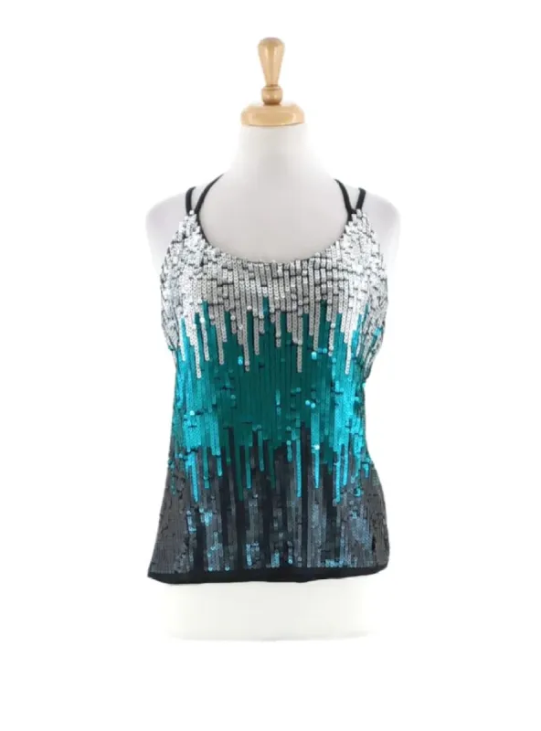 SEQUINCE DETAILED STRAPPY TOP sold by FBO
