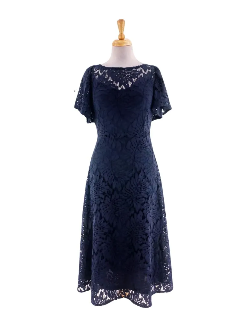 LACE DETAIL FLARE DRESS sold by FBO