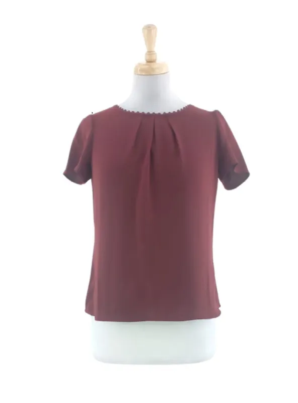 DETAILED NECKLINE BLOUSE sold by FBO