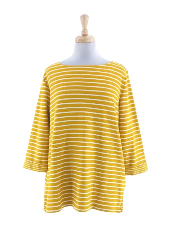 STRIPED QUARTER SLEEVE TEE sold by FBO