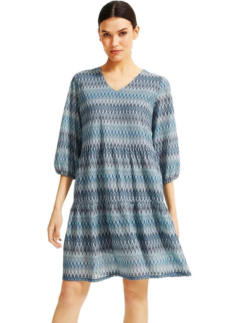 PATTERNED SLEEVE DRESS sold by FBO