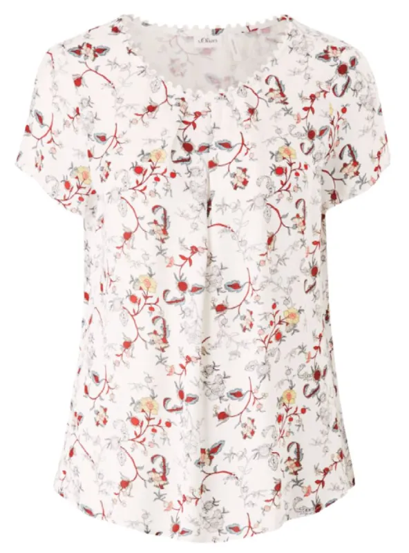 FLORAL PRINT BLOUSE sold by FBO