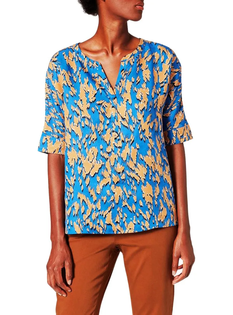 PRINTED SLEEVE BLOUSE sold by FBO