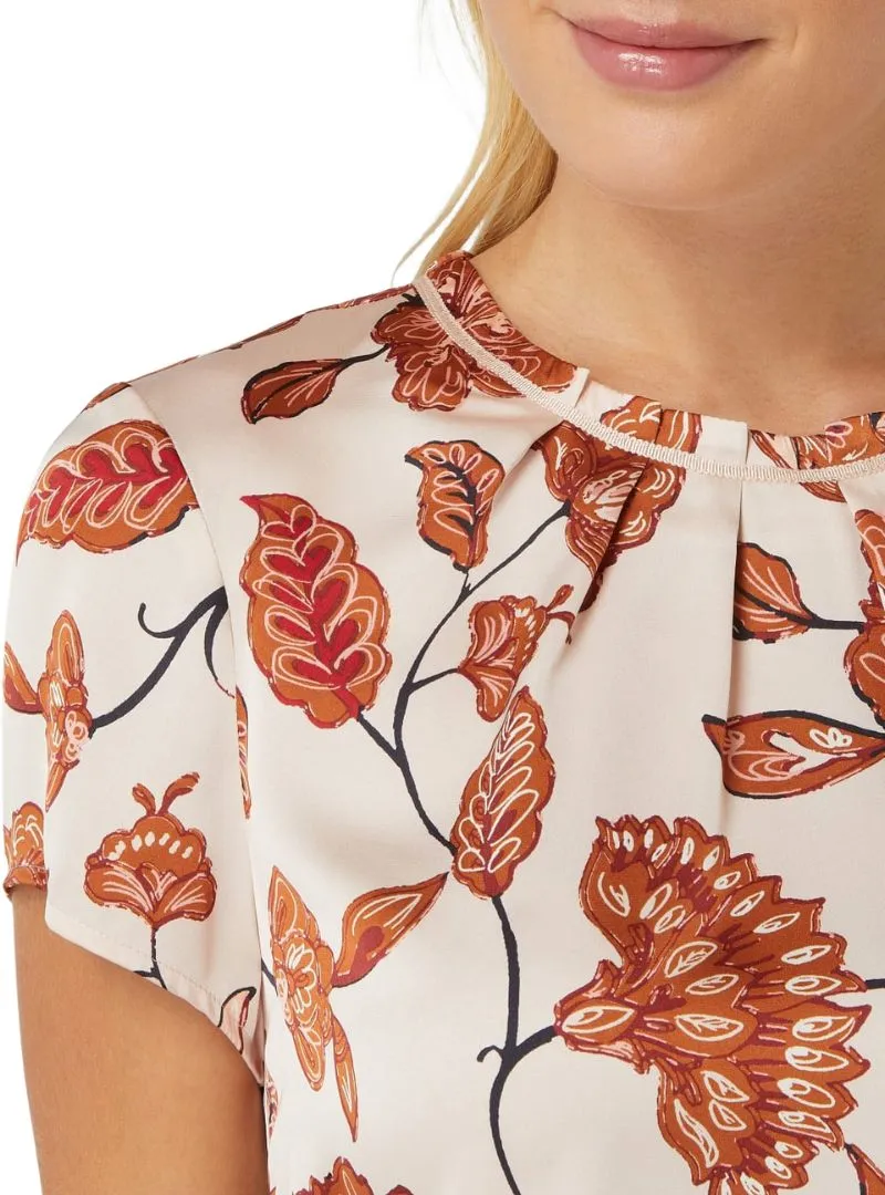 DETAILED PLEATED NECK SATIN BLOUSE sold by FBO product image thumbnail 3