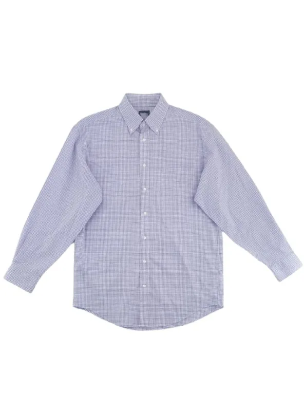 CHECKERD TAILOR FIT LONG SLEEVE SHIRT sold by FBO