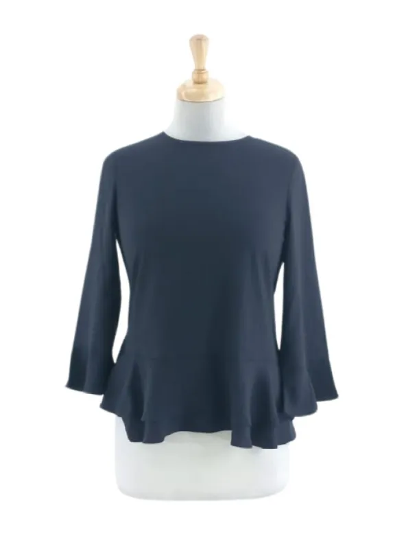FLARE SLEEVE PEPLUM BLOUSE sold by FBO
