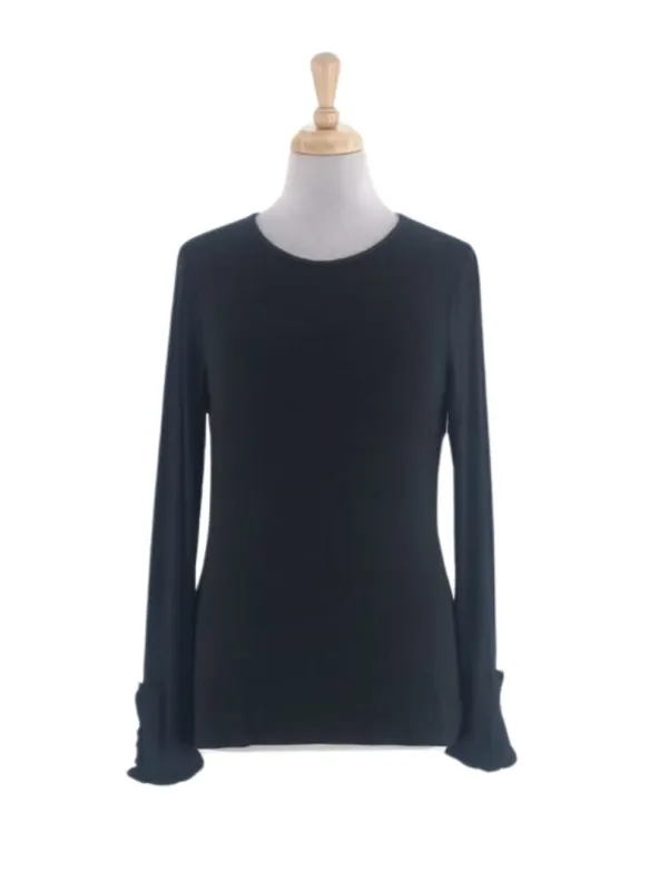 DETAILED SLEEVE KNIT TOP sold by FBO