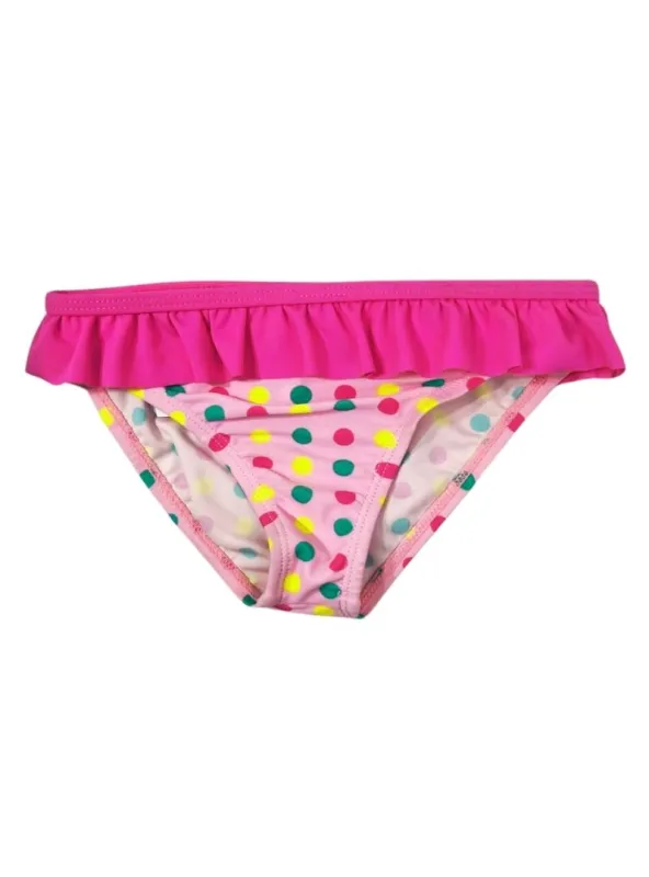 RUFFLE DETAIL DOTTED BIKINI BOTTOM sold by FBO