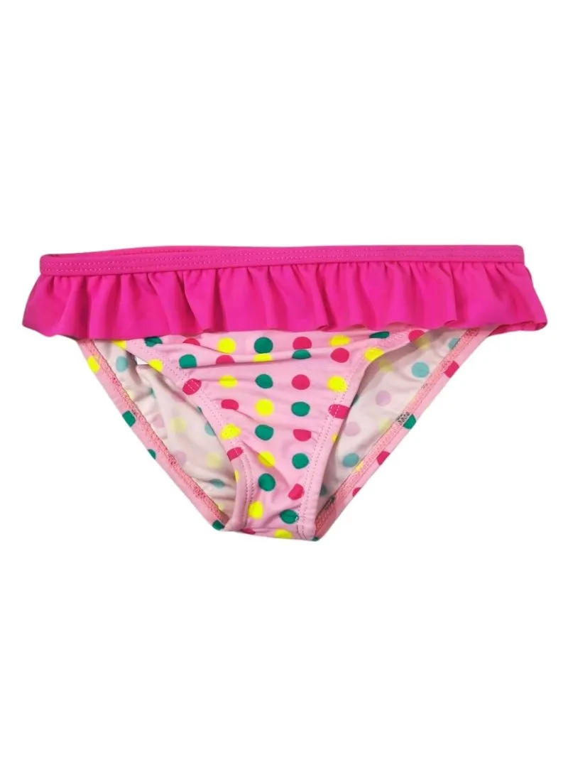 RUFFLE DETAIL DOTTED BIKINI BOTTOM sold by FBO