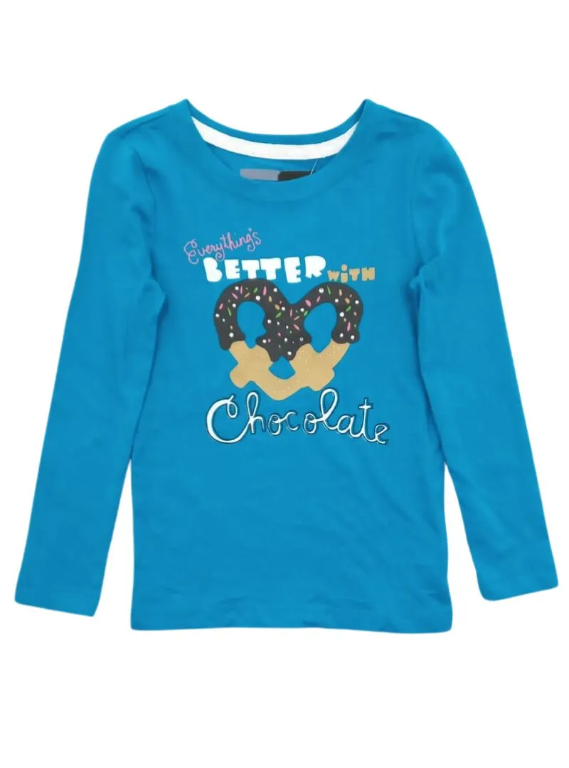 PRINTED SEQUIN DETAIL LONG SLEEVE TEE sold by FBO